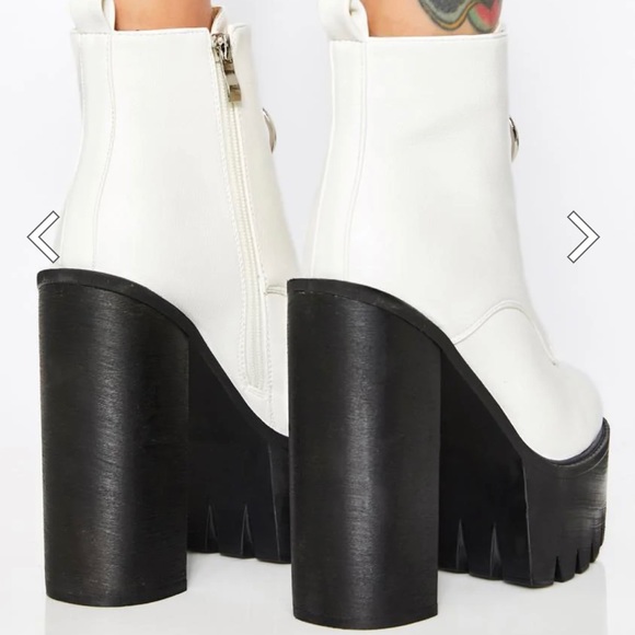 NWOT Lamoda Pure Freestyle Platform Boots White size 40/9 - Picture 2 of 14
